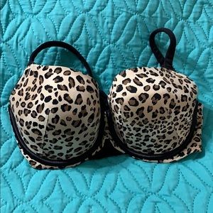 Leopard Print Cacique Bra Size 38C